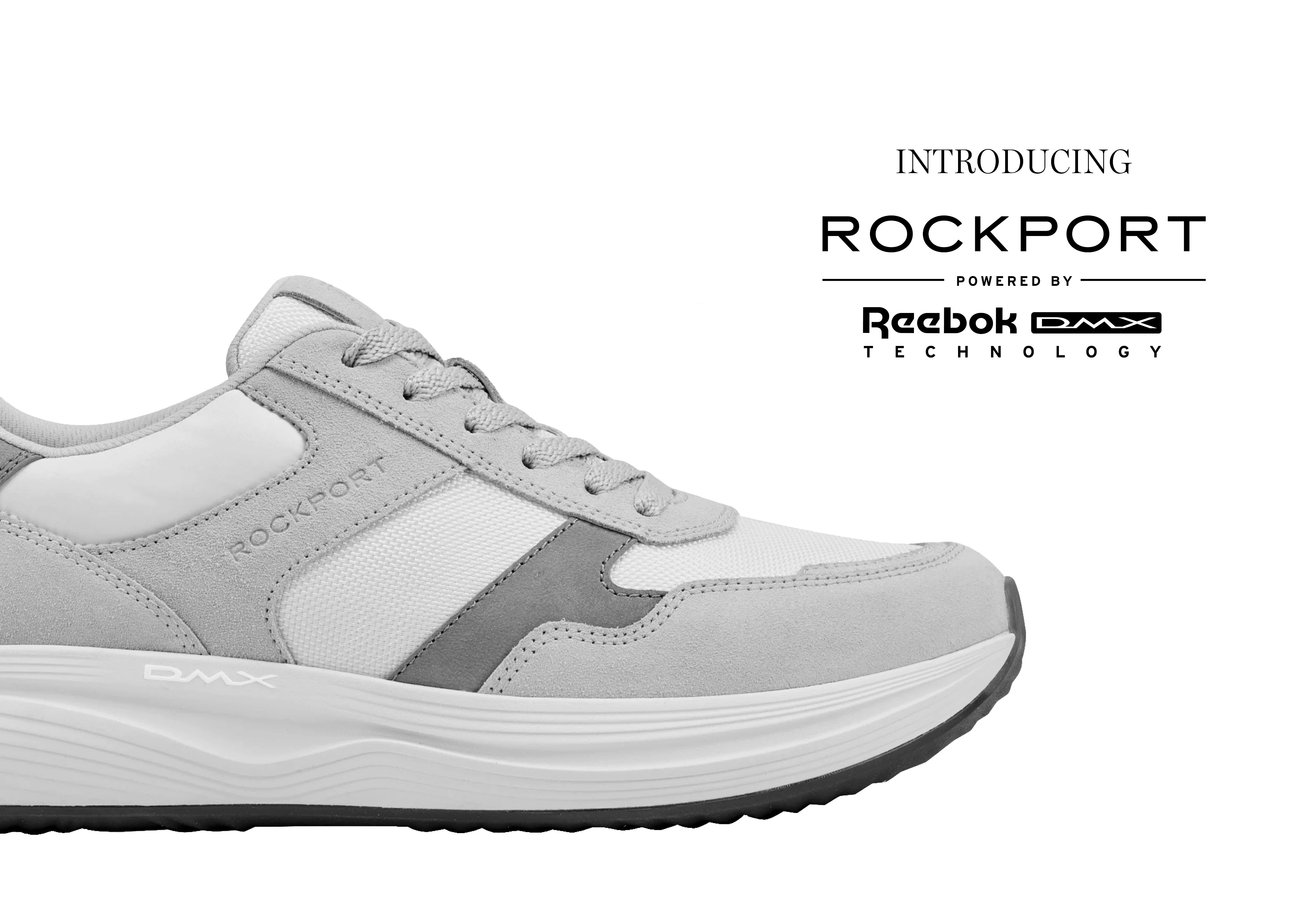 UMA NOVA COLEÇÃO DE CALÇADO DE ALTO DESEMPENHO E CONFORTO. O ESTILO INTEMPORAL DA ROCKPORT APRIMORADO COM A TECNOLOGIA REEBOK DMX.
